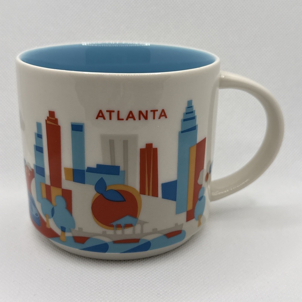 Starbucks  You Are Here Atlanta GA Coffee Tea Mug 14 FL OZ 2015 3.5"